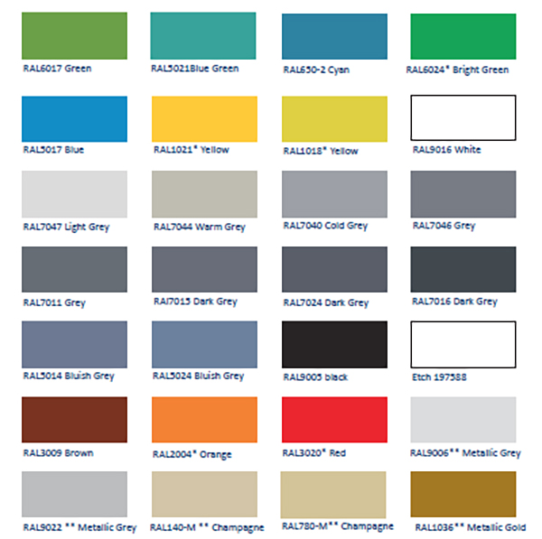 758 color series palette